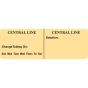 IV Label Paper Permanent Central Line Central 1" Core 2 15/16"x1 Tan 500 per Roll