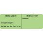 IV Label Paper Permanent Irrigation 1" Core 2 15/16"x1 Fl. Green 500 per Roll