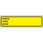 Label Paper Removable Room No. Patient, 1" Core, 5 3/8" x 1", 3/8", Yellow, 200 per Roll