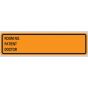 Label Paper Removable Room No. Patient, 1" Core, 5 3/8" x 1", 3/8", Orange, 200 per Roll