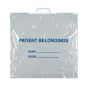 Patient Belongings Bag Rigid Handle Clear Plastic 18-1/2" X 20" X 3-1/2", 250 per Case