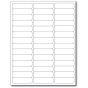 CHART LABELS LASER PORTRAIT WITH HOLES 2 5/8"X3/4" WHITE - 42 LBLS PER SHEET, 4 PKS OF 250 SHEETS PER CASE - Supports text, bar codes, and graphics