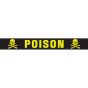 Hazard Tape (Removable) Poison 1/2" x500" 125 Imprints per Roll - Chartreuse