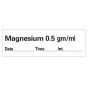 ANESTHESIA TAPE WITH DATE, TIME, AND INITIAL REMOVABLE MAGNESIUM 1/2" MG/ML 1" CORE 0.5 X 500" IMPRINTS WHITE 333 500 INCHES PER ROLL (PDC Attributes)