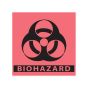 BH-11 - LBL HAZARD COMM "BIOHAZARD" 1X1 F RED P