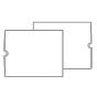 Category Insert Jacket Open End Plain White 28# Kraft 14-1/4"x17-1/2" - 250 per Case