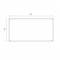 Direct Thermal Clean Room Labels, 4" x 2", 3" Plastic Core