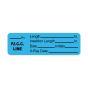 IV Label Wraparound Paper Permanent ___Gx. P.I.C.C. Line  2 7/8"x7/8" Light Blue 1000 per Roll