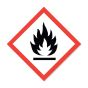 LABEL HAZARD COMM FLAME 2X2 WHITE/RED 250/ROLL