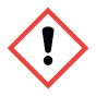 LABEL HAZARD COMM EXCLAMATION MARK 2X2 WHITE/RED 250/ROLL