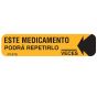 Communication Label (Paper, Permanent) Este Medicamento 1 9/16" x 3/8" Gold - 500 per Roll, 2 Rolls per Box