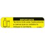 Communication Label (Paper, Permanent) Importante 1 9/16" x 3/8" Yellow - 500 per Roll, 2 Rolls per Box