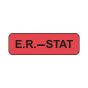 Lab Communication Label (Paper, Permanent) ER- Stat  1 1/4"x3/8" Fluorescent Red - 1000 per Roll