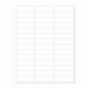 CHART LABELS LASER PORTRAIT 2 5/8"X3/4" WHITE - 42 PER SHEET