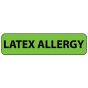 Label Paper Removable Latex Allergy, 1" Core, 1 1/4" x 5/16", Fl. Green, 760 per Roll