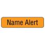 Label Paper Removable Name Alert, 1" Core, 1 1/4" x 5/16", Fl. Orange, 760 per Roll