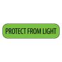 Label Paper Removable Protect From Light, 1" Core, 1 7/16" x 3/8", Fl. Green, 666 per Roll