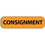 Label Paper Removable Consignment, 1" Core, 1 7/16" x 3/8", Fl. Orange, 666 per Roll