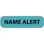 Label Paper Removable Name Alert, 1" Core, 1 7/16" x 3/8", Blue, 666 per Roll