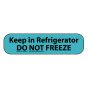 Label Paper Removable Keep In Refrigerator, 1" Core, 1 7/16" x 3/8", Blue, 666 per Roll