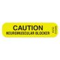 Label Paper Permanent Caution 1" Core 1 7/16"x3/8" Yellow 666 per Roll