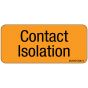 Label Paper Removable Contact Isolation, 1" Core, 2 1/4" x 1", Fl. Orange, 420 per Roll