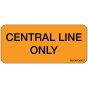 Label Paper Removable Central Line Only, 1" Core, 2 1/4" x 1", Fl. Orange, 420 per Roll