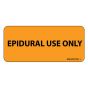 Label Paper Removable Epidural Use Only, 1" Core, 2 1/4" x 1", Fl. Orange, 420 per Roll