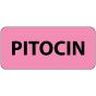 Label Paper Permanent Pitocin, 1" Core, 2 1/4" x 1", Fl. Pink, 420 per Roll