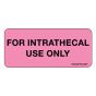 Label Paper Permanent for Intrathecal Use 1" Core 2 1/4"x1 Fl. Pink 420 per Roll