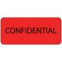 Label Paper Permanent Confidential 1" Core 2 1/4"x1 Fl. Red 420 per Roll