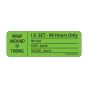 Label Paper Permanent Wrap Around IV, 1" Core, 2 15/16" x 1", Fl. Green, 333 per Roll