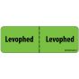 Label Paper Removable Levophed, 1" Core, 2 15/16" x 1", Fl. Green, 333 per Roll