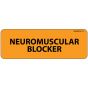 Label Paper Removable Neuromuscular, 1" Core, 2 15/16" x 1", Fl. Orange, 333 per Roll