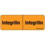 Label Paper Removable Integrilin:, 1" Core, 2 15/16" x 1", Fl. Orange, 333 per Roll