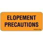 Label Paper Removable Elopement, 1" Core, 2 15/16" x 1", Fl. Orange, 333 per Roll