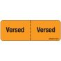 Label Paper Removable Versed Versed, 1" Core, 2 15/16" x 1", Fl. Orange, 333 per Roll