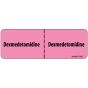 Label Paper Removable Dexmedetomidien:, 1" Core, 2 15/16" x 1", Fl. Pink, 333 per Roll