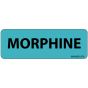 Label Paper Removable Morphine, 1" Core, 2 15/16" x 1", Blue, 333 per Roll