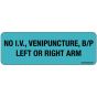 Label Paper Removable No IV, 1" Core, 2 15/16" x 1", Blue, 333 per Roll