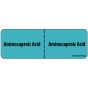 Label Paper Removable Aminocaproic Acid, 1" Core, 2 15/16" x 1", Blue, 333 per Roll