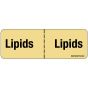 Label Paper Removable Lipids: Lipids, 1" Core, 2 15/16" x 1", Tan, 333 per Roll