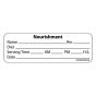 Label Paper Removable Nourishment Name Rm, 1" Core, 2 15/16" x 1", White, 333 per Roll