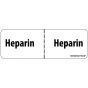 Label Paper Permanent Heparin 1" Core 2 15/16"x1 White 333 per Roll