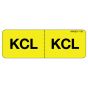 Label Paper Permanent KCL KCL, 1" Core, 2 15/16" x 1", Yellow, 333 per Roll