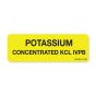 Label Paper Permanent Potassium, 1" Core, 2 15/16" x 1", Yellow, 333 per Roll