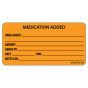 Label Paper Removable Medication Added, 1" Core, 2 15/16" x 1", 1/2", Fl. Orange, 333 per Roll