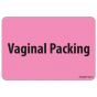 Label Paper Removable Vaginal Packing, 1" Core, 2" 15/16" x 2, Fl. Pink, 333 per Roll