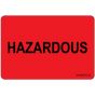 Label Paper Permanent Hazardous 1" Core 2" 15/16"x2 Fl. Red 333 per Roll