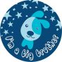 LABEL PEDIATRIC AWARD STICKER, PAPER, REMOVABLE, "I'M A BIG BROTHER", BLUE, 250 PER ROLL